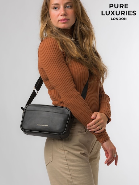 Pure Luxuries London Dion Nappa Leather Cross-Body Bag (612933) | €84