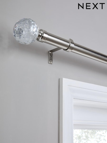 Chrome 35mm Isabel Extendable Curtain Pole Kit (613071) | €99 - €126