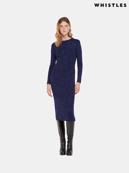 Whistles Annie Sparkle Knit Dress (613909) | €187