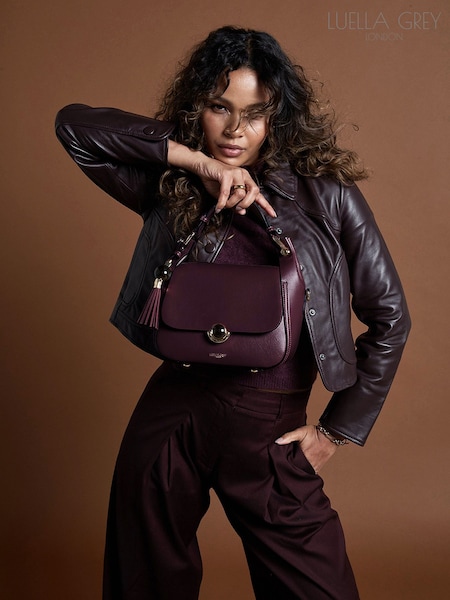 Purple - Luella Grey Diana Top Handle Cross-body Bag