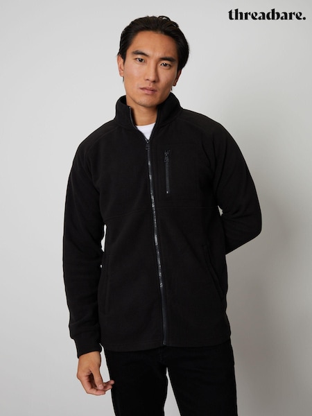 Threadbare Black Zip Up Microfleece Jacket (613978) | €34