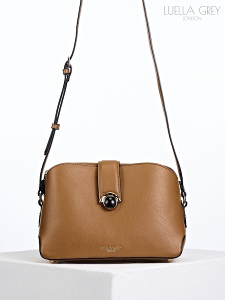 Tan Brown - Luella Grey Mills Cross-body Bag