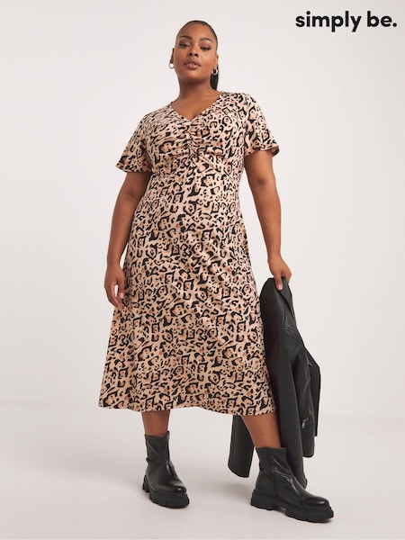 Simply Be Supersoft Ruched Front Midi Dress (614079) | 22 €