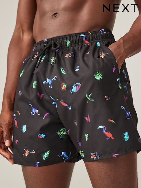 Black/Animal Printed Swim Shorts (614508) | €6