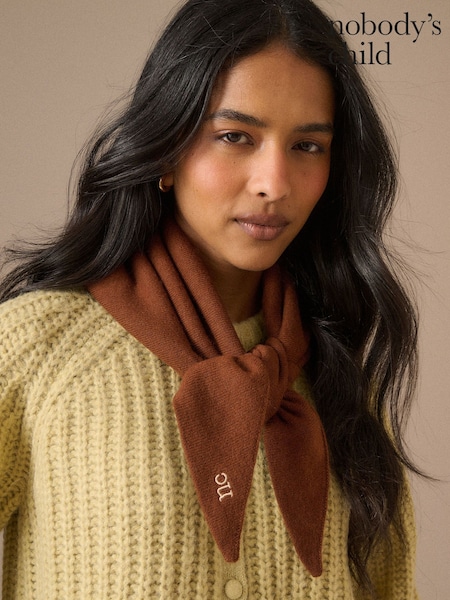 Brown - Nobodys Child Small Triangle Scarf