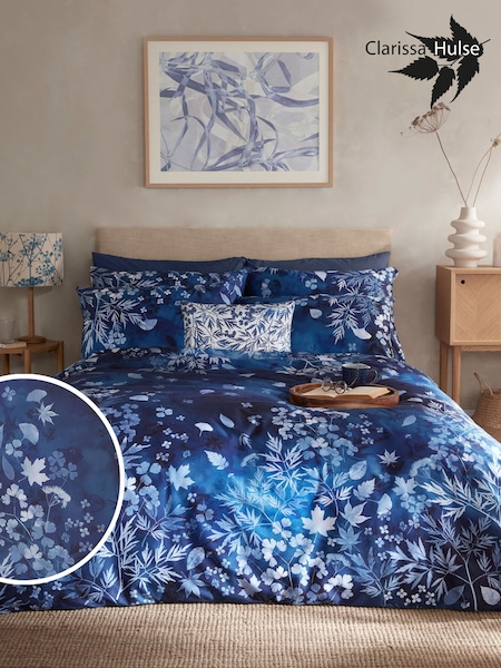 Clarissa Hulse Blue Cyanotype 100% Cotton Duvet Cover and Pillowcase Set (615598) | €86 - €159