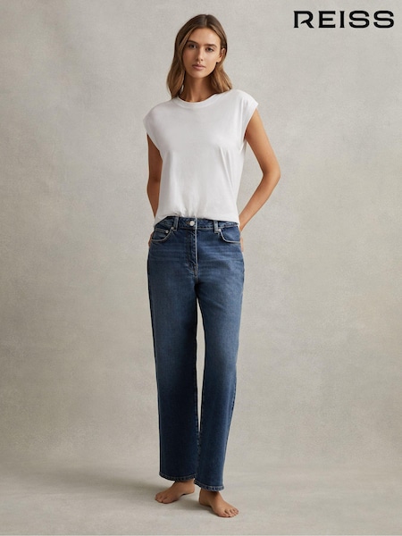 Mittelblau - Reiss Selin Rise Straight Leg Jeans (615764) | 187 €