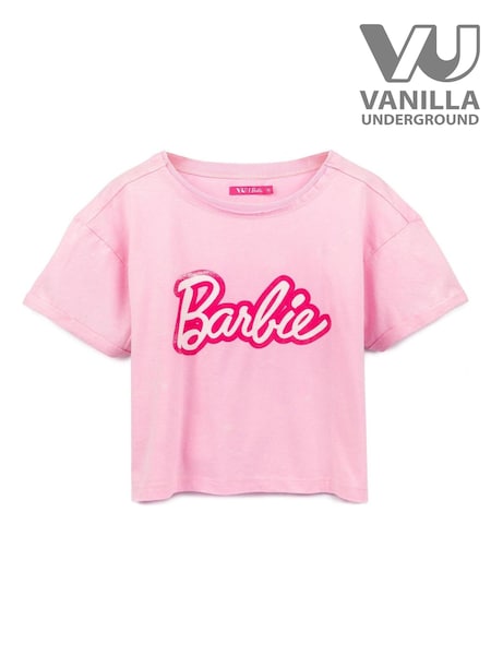 Vanilla Underground Pink Barbie Cropped 100% Cotton T-Shirt (615824) | €26