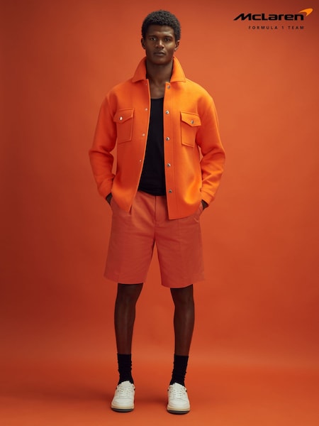Reiss x McLaren F1 Team Papaya Twill Relaxed Shorts (615908) | €170