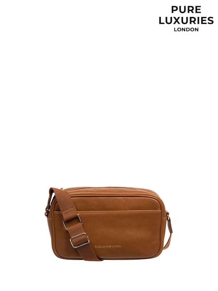Дуб - Pure Luxuries London Dion Nappa Leather Cross-Body Bag (616350) | €78