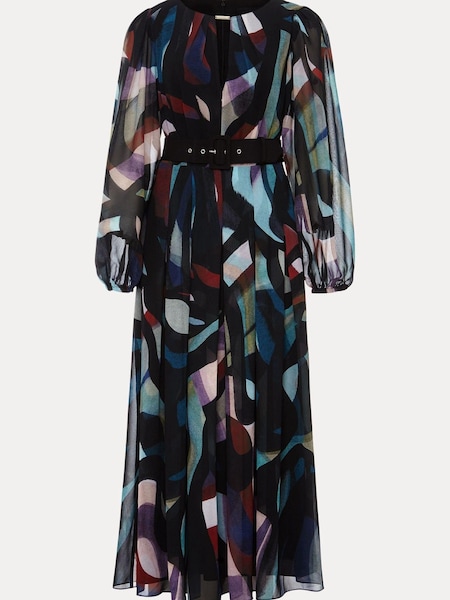 Phase Eight Black Sky Abstract Maxi Dress (616402) | €79