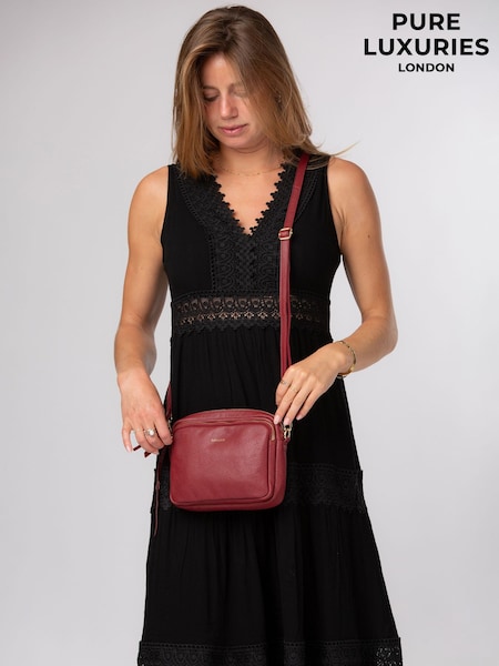 Rojo - Pure Luxuries London 'remi' Leather Cross-body Bag