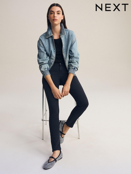Выбелен. черный - Low Skinny Jeans (618351) | €9