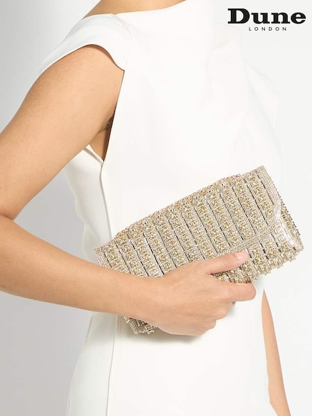 Metallic - Dune London Elabourate Clutch Bag