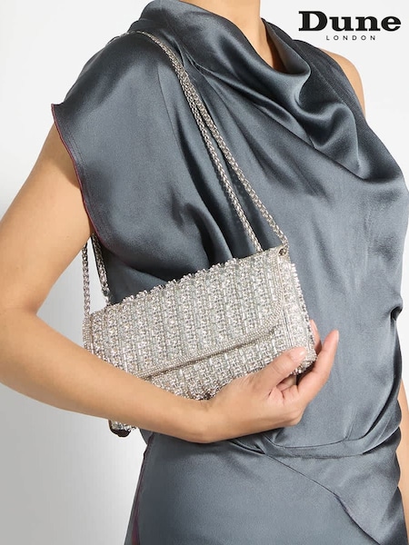 Gold - Dune London Elabourate Clutch Bag