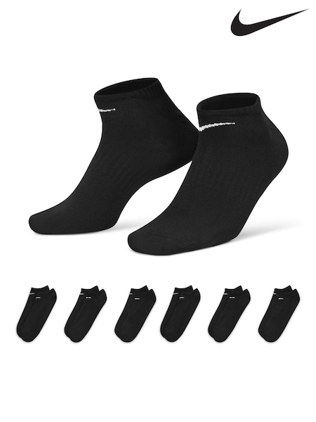 Svart - Nike Everyday Lightweight Training No Show Socks 6 Pack (618531) | kr380
