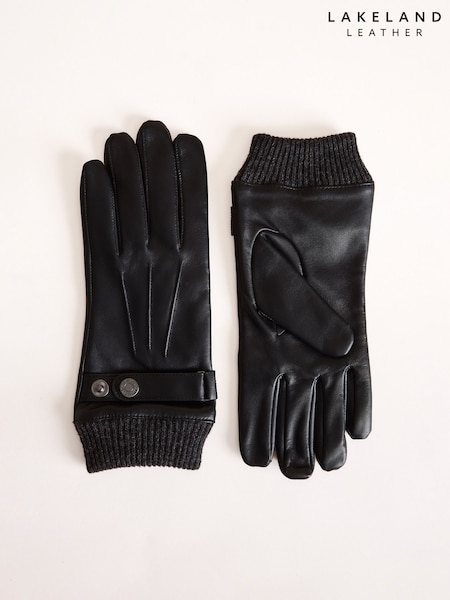Black - Regular Lakeland Leather Mathew Gloves