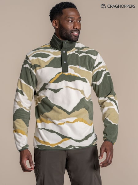 Green/White - Regular Craghoppers Dewlish Ii Overhead Fleece