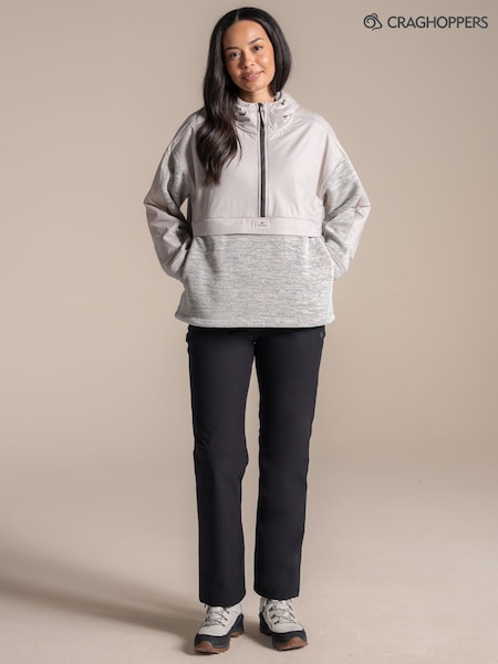 Grey - Craghoppers Hanna Hooded Overhead Fleece