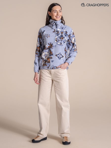 Blue - Craghoppers Reedmace Half Zip Fleece