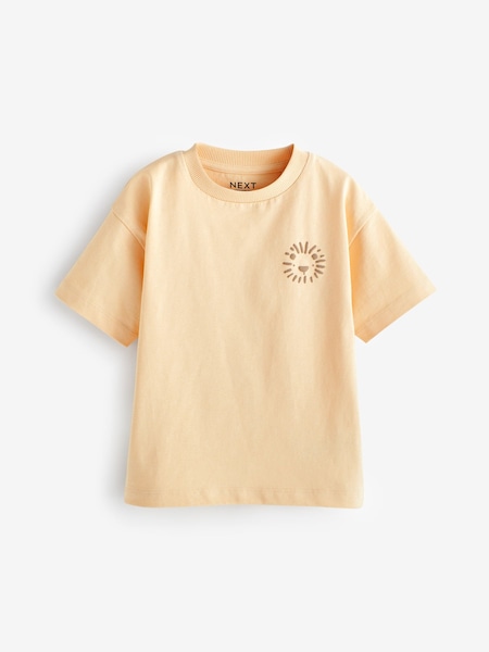 Buttermilk rumena - Simple 100% Cotton Short Sleeve T-Shirt (3mths-7yrs) (619076) | € 3 - € 4