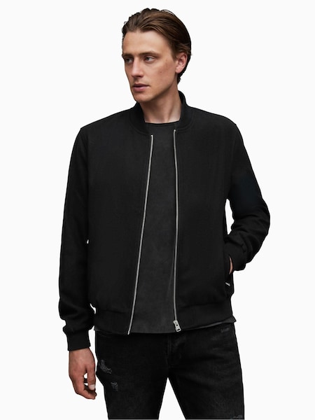 AllSaints Black Bardsley Bomber Jacket (619209) | €108