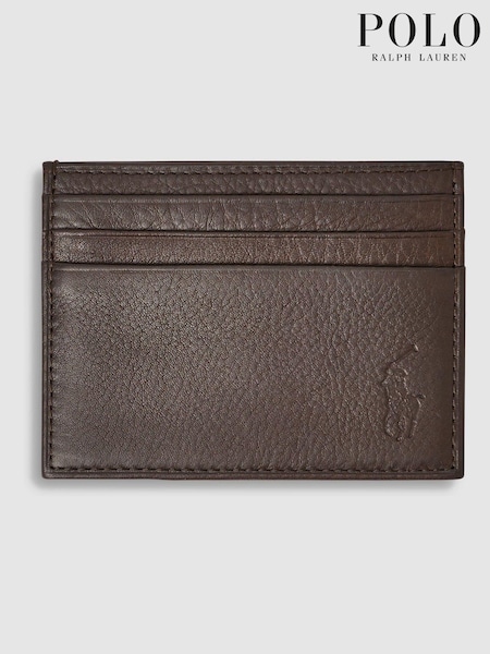 Braun - Polo Ralph Lauren Kartenetui aus Leder, schwarz (619287) | 46 €