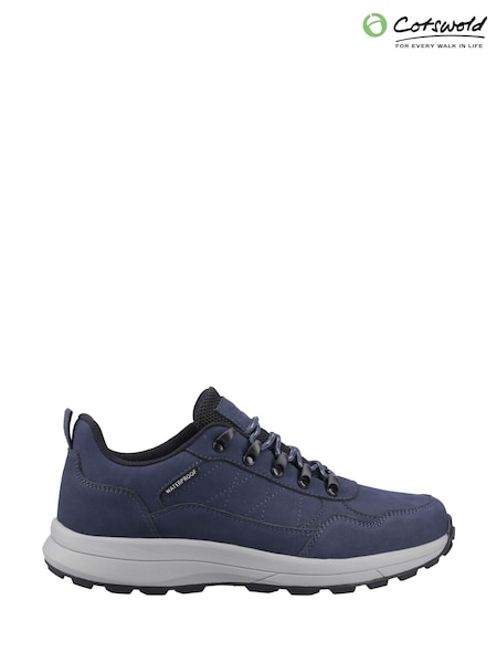 Blue - Regular Cotswolds Elmfield Nubuck Walking Shoes