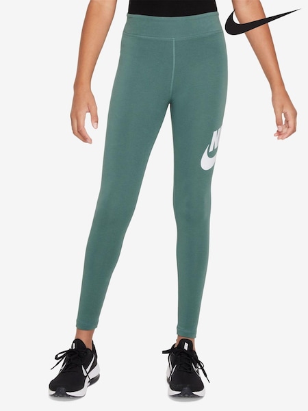 Зеленый - Nike Essentials Logo Mid-Rise Leggings (619712) | €22