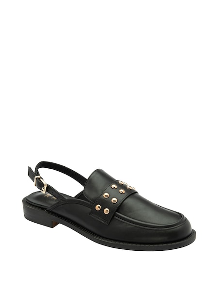 Ravel Black Flat Slingback Loafers (619917) | €28