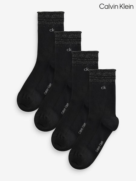 Negro - Pack de 4 calcetines de Calvin Klein