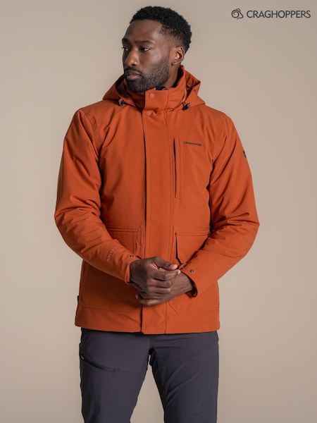 Orange - Regular Craghoppers X National Trust Padley Ii Insulated Waterproof Jacket