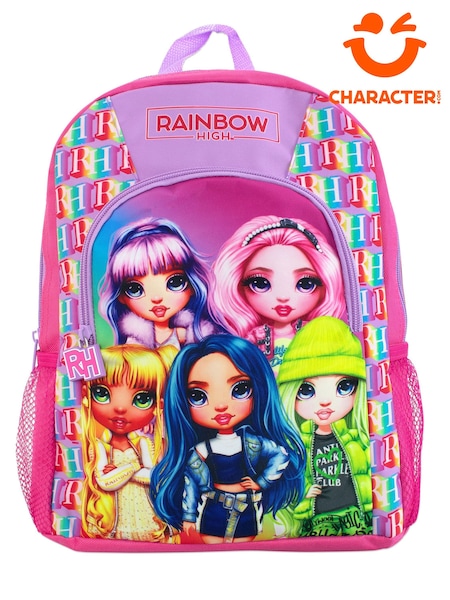 Character Pink Rainbow high Backpack (620238) | AED55
