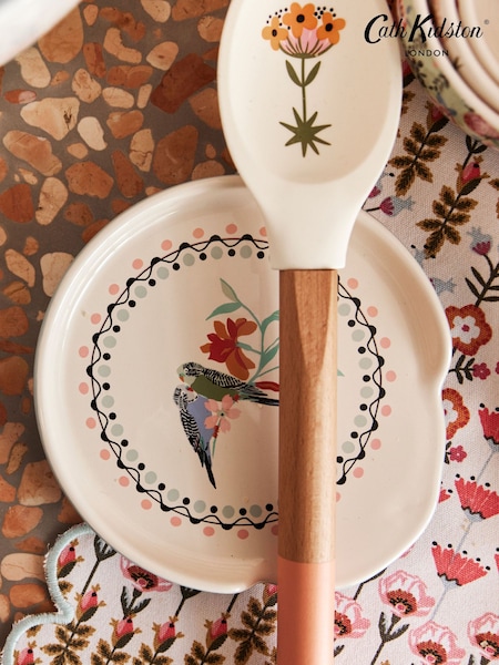 Cath Kidston Cream Utensil Set & Spoon Rest (620434) | €35