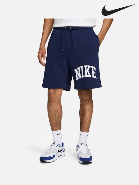 Nike Navy Club Fleece French Terry Shorts (620602) | €31