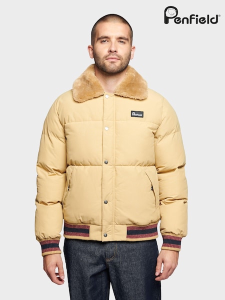 Penfield Brown Mens Archive Padded Bomber Jacket (620673) | €331