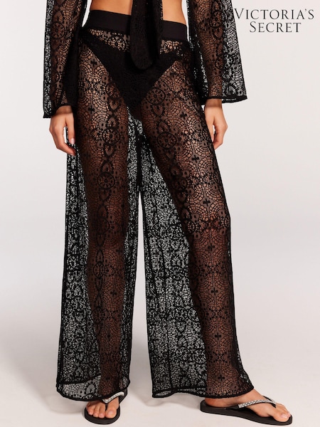 Victoria's Secret Black Lace Beach Trousers (620786) | €17.50