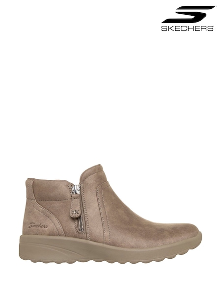 Smeđa - Skechers Lovely Vibe Forever Mine Ankle Boots