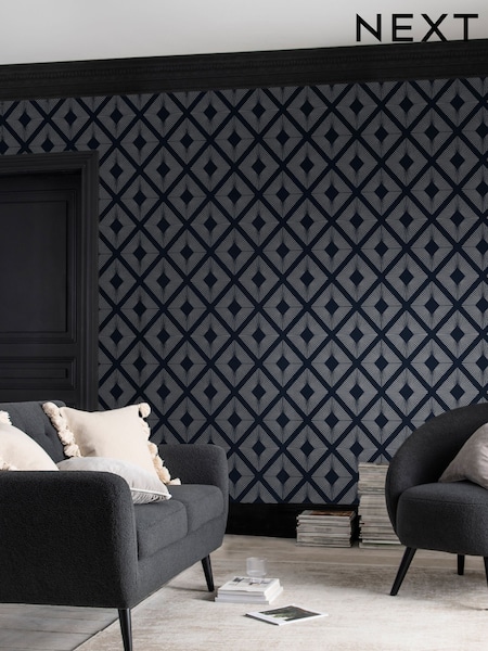 Chic Geometric Diamond 10m Wallpaper