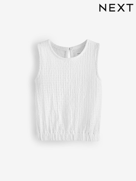 White Textured Vest (3-16yrs) (622460) | AED20 - AED33