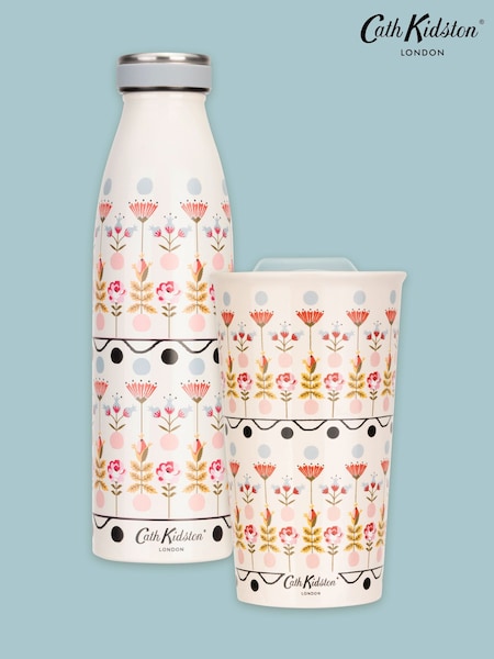 Cath Kidston Cream Travel Mug & Hydration Bottle (622465) | €47