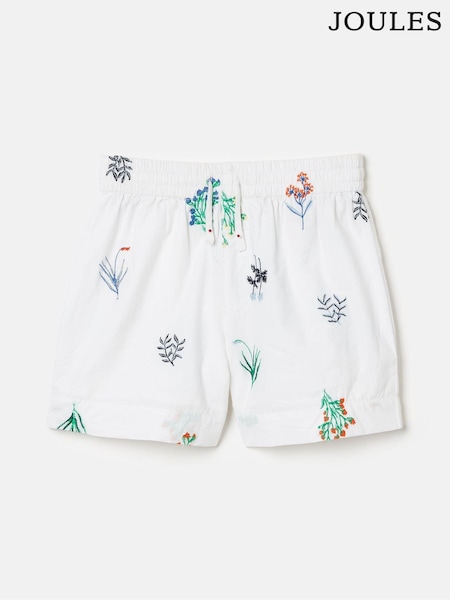 Joules Girls' Hopscotch White Woven Shorts (622608) | €18 - €22.50