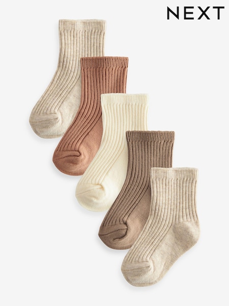ניטרלי - Baby Socks 5 Pack (0mths-2yrs) (622650) | ‏23‏₪