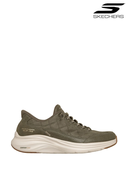 Green - Skechers Contour Foam Cozy Fit Natural Ease Trainers