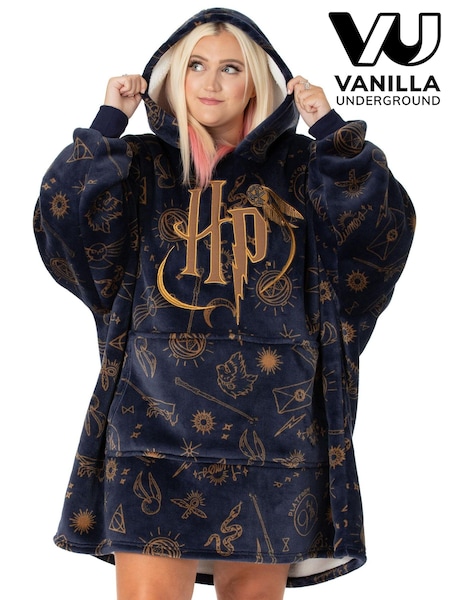 Vanilla Underground Dark Blue Harry Potter Ladies Blanket Hoodie (623000) | ₪339
