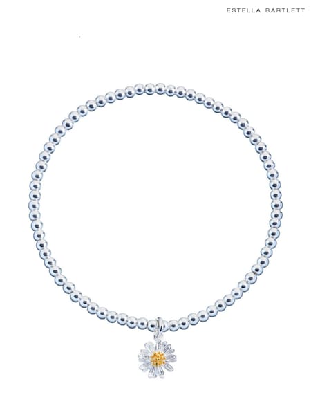 Estella Bartlett Silver Sienna Wildflower Bracelet with Beads and Wildflower (623333) | €24