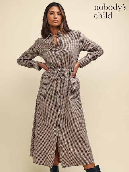 Nobody's Child Brown Midi Mia Shirt Dress (623500) | €51