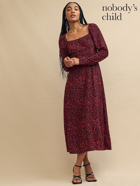 Nobodys Child Red Abby Midi Dress (623919) | €37