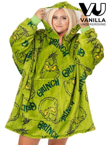 Vanilla Underground Green Grinch Ladies Blanket Hoodie (624142) | €36