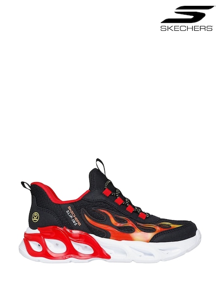 블랙/레드 - Skechers Thermo-flash 2.0 Heat-brisk Trainers